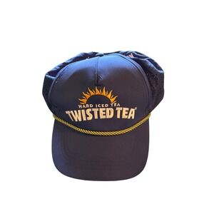 Twisted Tea Hard Iced Tea Navy Blue Rope Hat Keep It Twisted Sun Logo